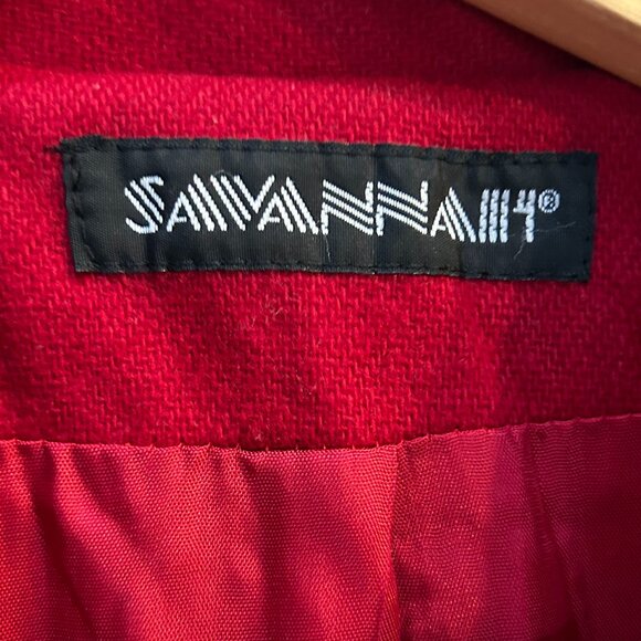 Red Vintage Double Breasted Blazer - Picture 5 of 8